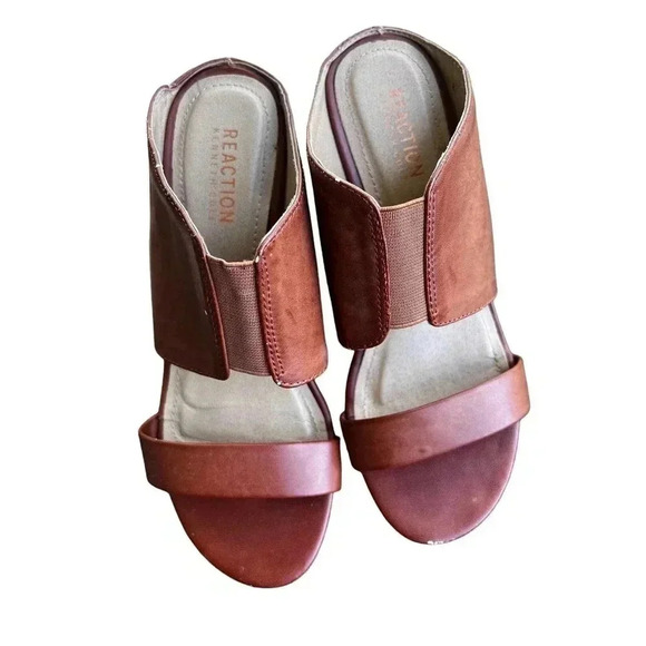 Reaction by Kenneth Cole wedge slip one brown size 7 - Picture 2 of 8